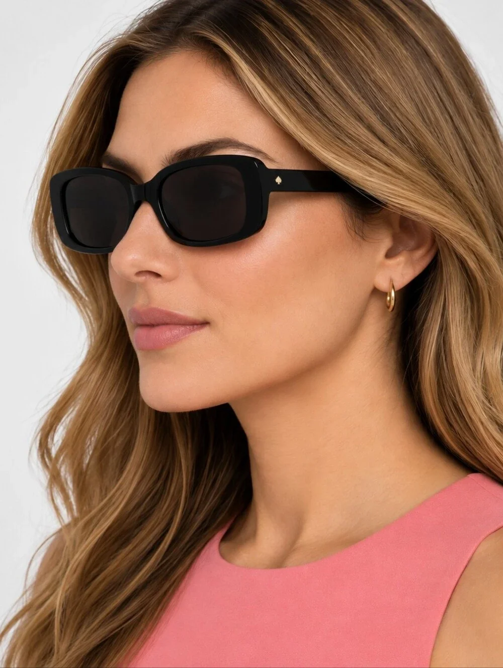 Kate Spade Dionna/S 807WJ Black Rectangle Sunglasses for Women New